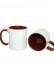 Caneca porcelana interior e alça