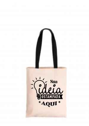 Bolsa de algodão ecológica 32x38 c/ alça Algodão 210g 32x38  Alça 27cm  