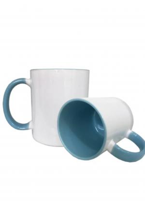 Caneca porcelana interior e alça Porcelana 325ML  Sublimação  