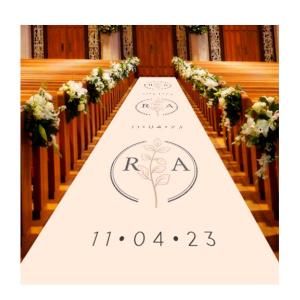 Tapete de Cerimônia | 1x20m | Extra grande Lona fosca 300g 4x0  Personalizado  
